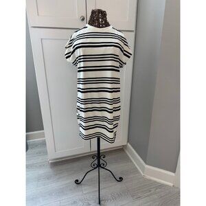 Miou Muse | Black & White Striped Knit Mini Dress | Medium | NWOT